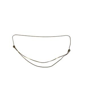 Vintage Goldtone Chain Necklace Adjustable Slider Beads